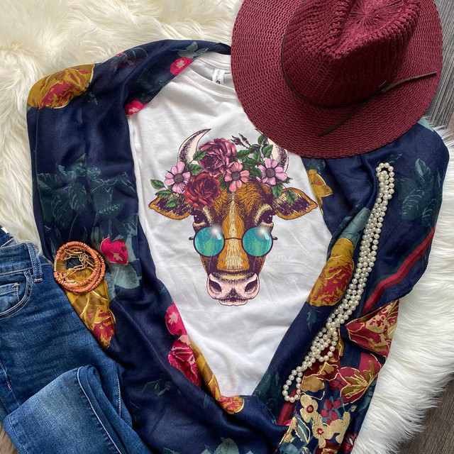 Hippie Cow Sublimation Transfer