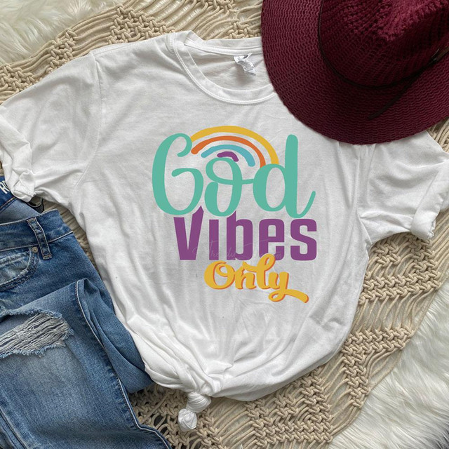 God Vibes Only Sublimation Transfer