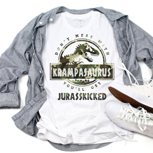 Don't Mess With Krampasuarus You'll Get Jurasskicked Tropical Sublimation Transfer Don't Mess With Krampasuarus You'll Get Jurasskicked Tropical Sublimation Transfer
