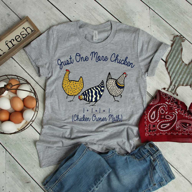 Chicken Owner Math Screen Print Heat Transfer