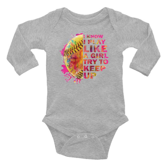 I Know I Play Like A Girl INFANT Screen Print Heat Transfer