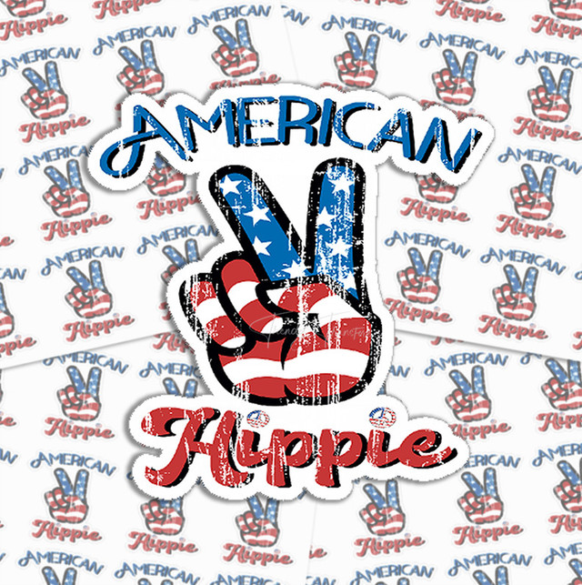 American Hippie Sticker Sheet