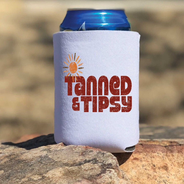 Tanned and Tipsy POCKET Screen Print Heat Transfer
