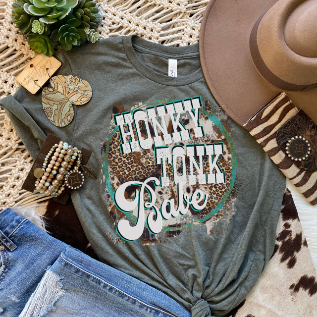 Honky Tonk Babe Screen Print Heat Transfer
