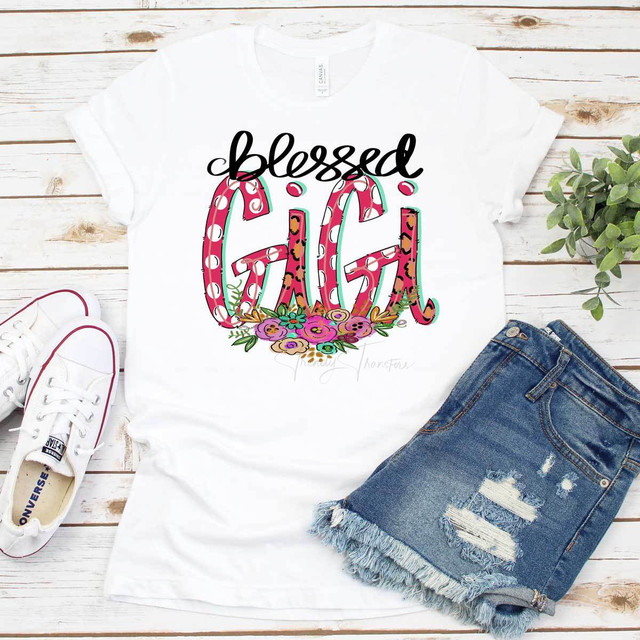 Blessed Gigi FINAL STOCK Screen Print Heat Transfer Blessed Gigi FINAL STOCK Screen Print Heat Transfer