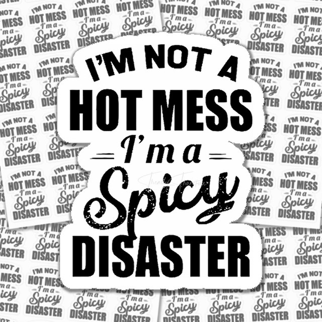 Im Not A Hot Mess Im A Spicy Disaster Sticker Sheet