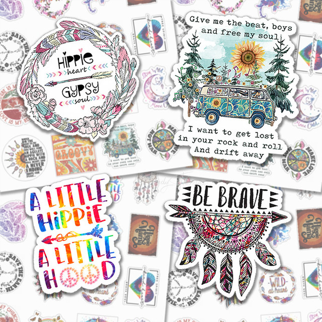 Hippie Boho Variety Pack Sticker Sheet