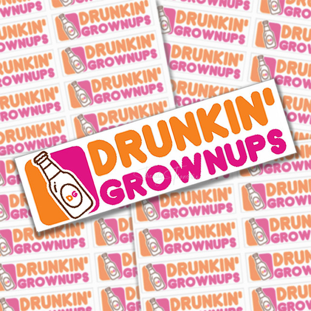 Drunkin Grownups Sticker Sheet
