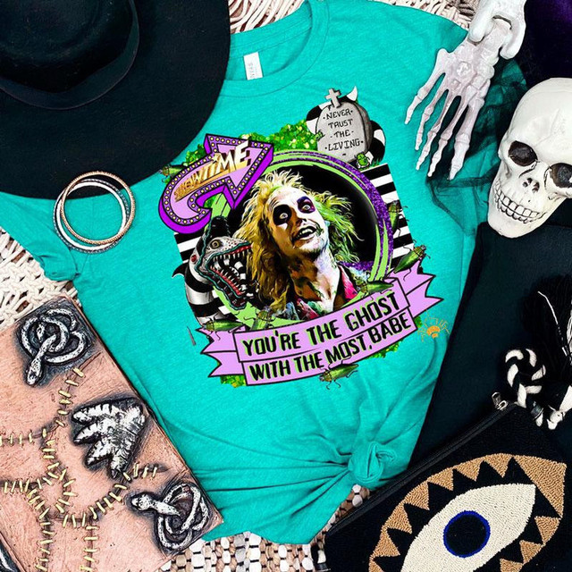 Ghost With The Most Screen Print Heat Transfer Ghost With The Most Screen Print Heat Transfer
