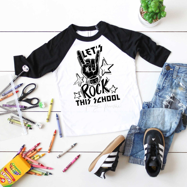 Lets Rock This School Sublimation Transfer