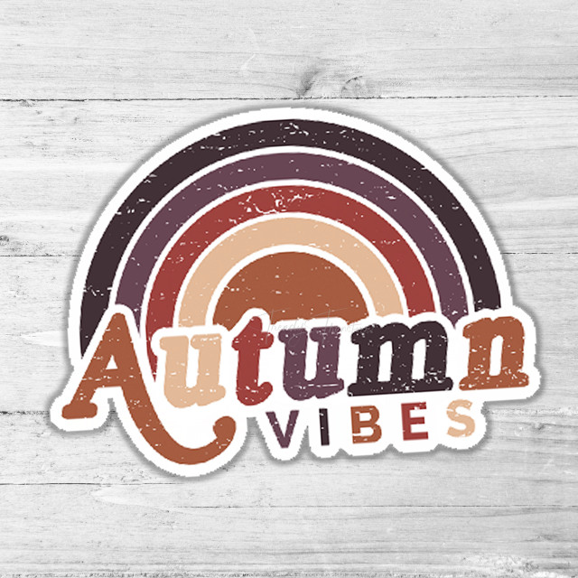 Autumn Vibes Die Cut Sticker