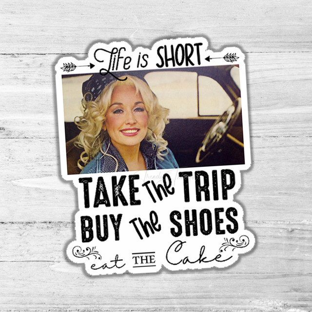 Life Is Short Die Cut Sticker