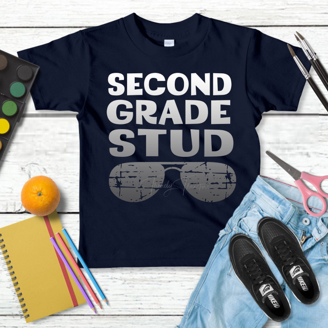 Second Grade Stud DTF Heat Transfer
