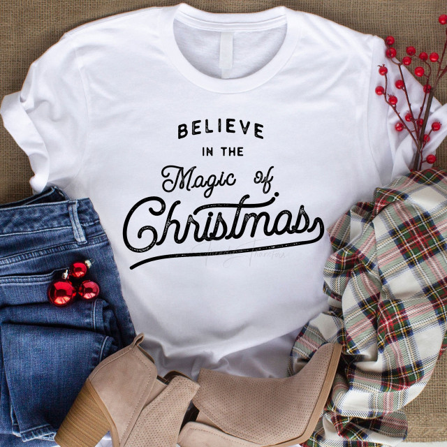 Believe In The Magic of Christmas Sublimation Transfer