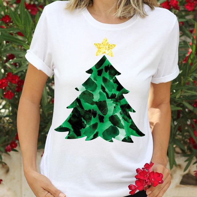 Leopard Print Christmas Tree Sublimation Transfer