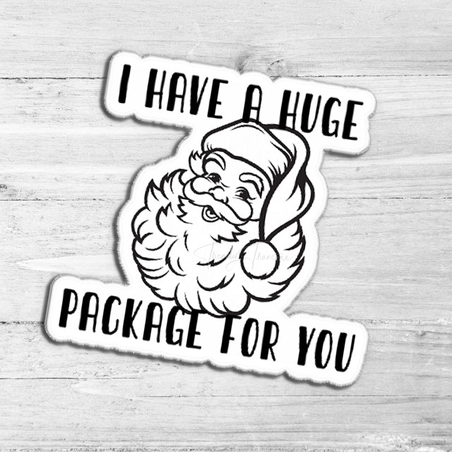 I Have A Huge Package For You Die Cut Sticker