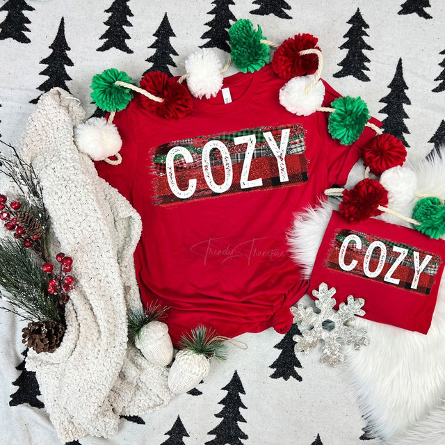 Buffalo Plaid Cozy Screen Print Heat Transfer