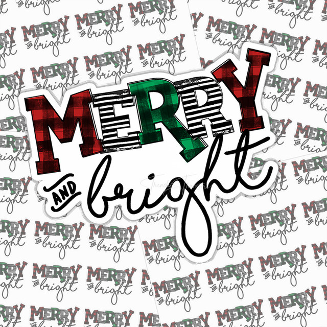 Merry And Bright Sticker Sheet