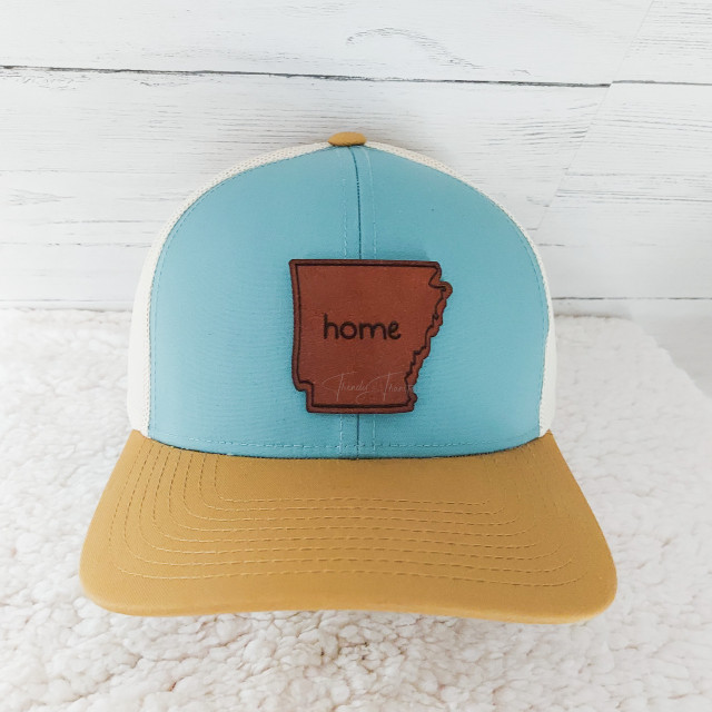 Arkansas Home Leather Hat Patch