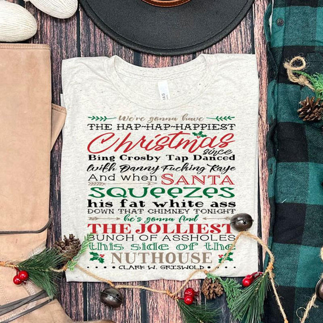 Griswold Christmas Rant Screen Print Heat Transfer