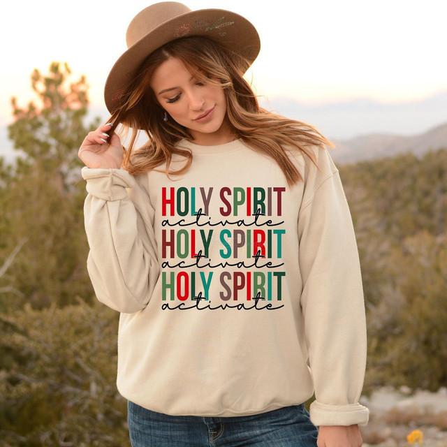 Holy Spirit Activate Screen Print Heat Transfer