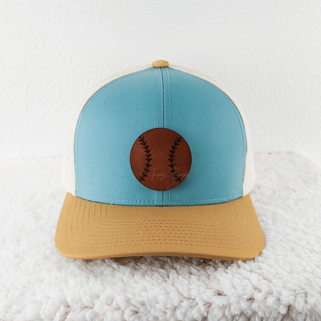 Baseball Leather Hat Patch