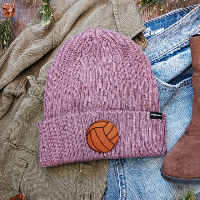 Volleyball Leather Hat Patch