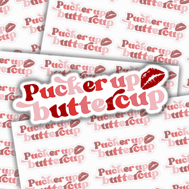 Pucker Up Buttercup Sticker Sheet