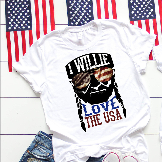 I Willie Love The USA Fan Art Sublimation Transfer