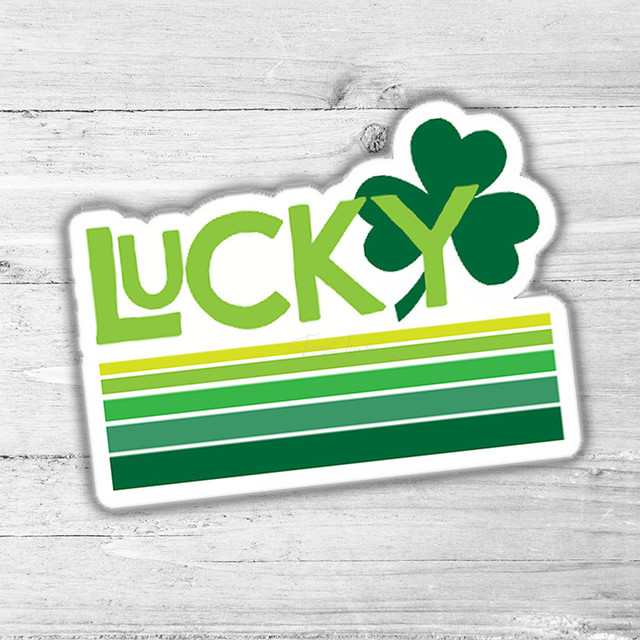 Lucky Die Cut Sticker