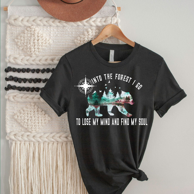 Into The Forest I Go Screen Print Heat Transfer