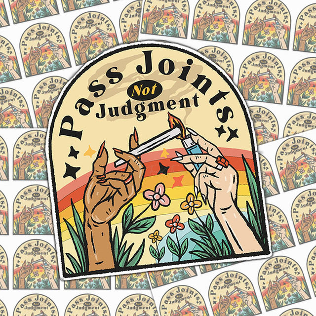 Pass Joints Not Judgement Sticker Sheet