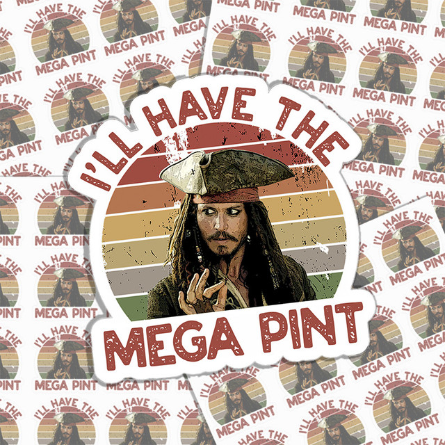 Ill Have The Mega Pint Sticker Sheet