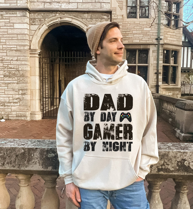 Dad By Day Gamer By Night DTF Heat Transfer