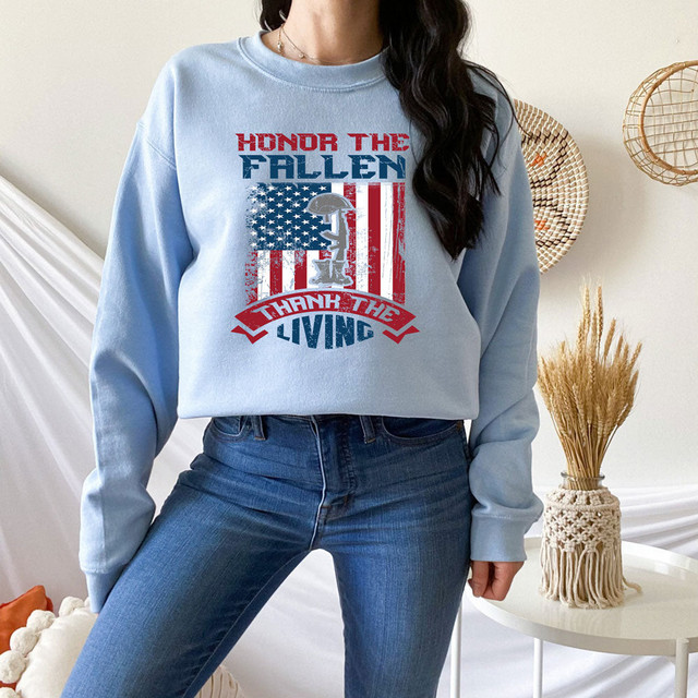 Honor The Fallen Thank The Living DTF Heat Transfer