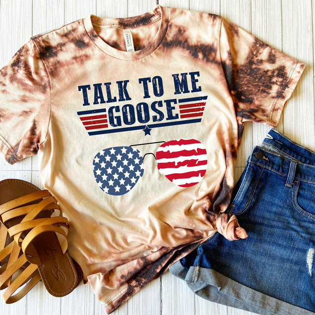 Talk To Me Goose USA Sunglasses DTF Heat Transfer