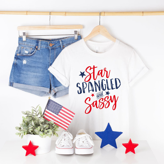 Star Spangled and Sassy DTF Heat Transfer