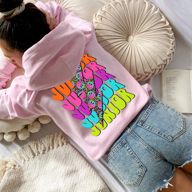 Junior Neon Lightening Bolt DTF Heat Transfer