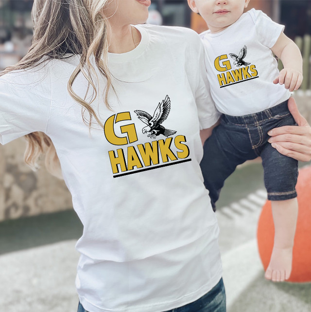 Go Hawks Gold/Black DTF Transfer