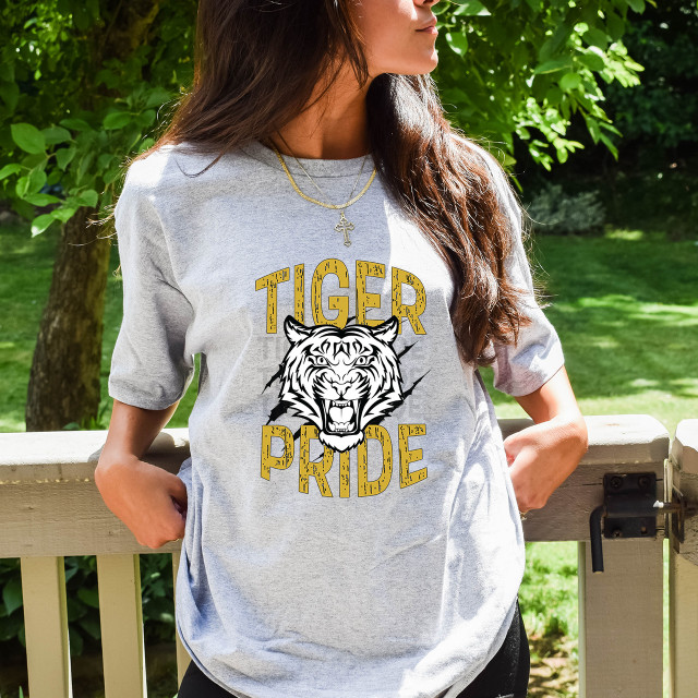 Tiger Pride #1 Gold/Black DTF Transfer