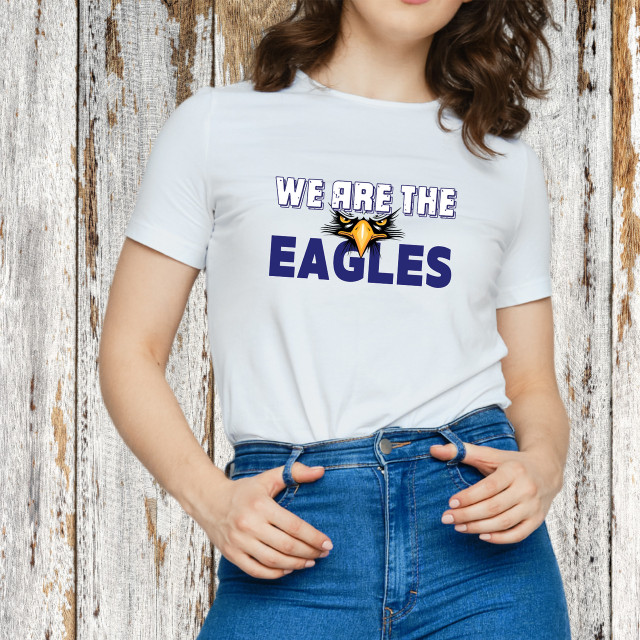 We Are The Eagles #3 White/Navy DTF Transfer