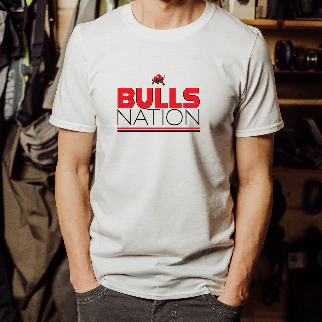 Bulls Nation #1 Red/Black DTF Transfer