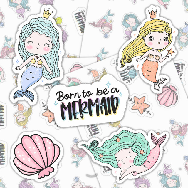 Kids Mermaid Variety Pack Sticker Sheet