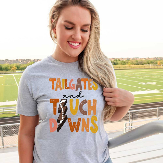 Tailgates and Touchdowns Lightening Bolt DTF Heat Transfer
