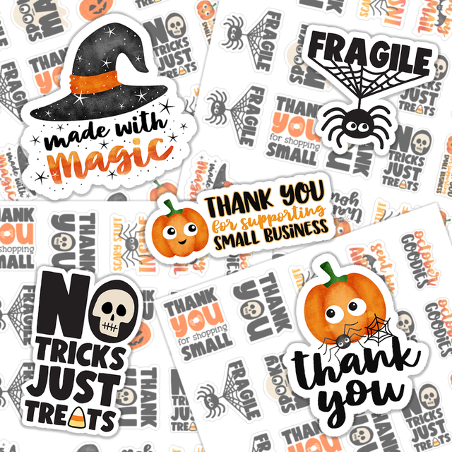 Halloween Packaging Sticker Sheet