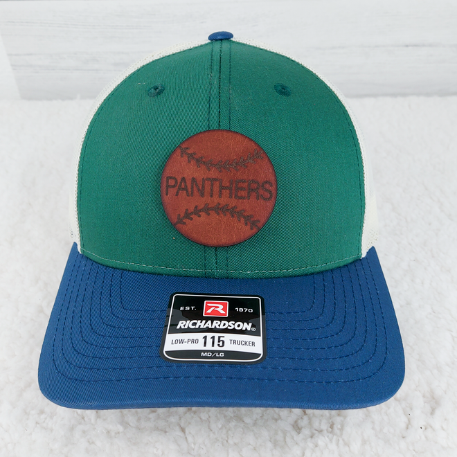 Personalized Baseball Softball Leather Patch