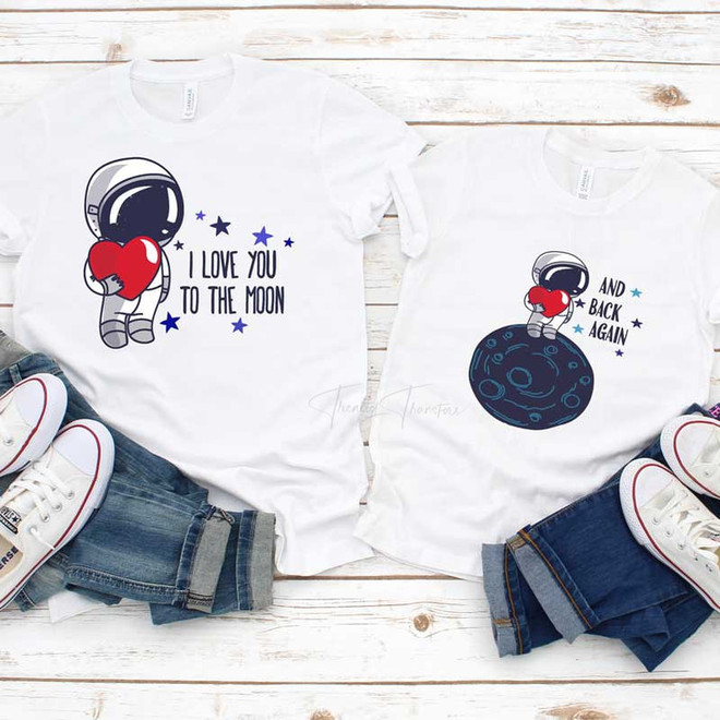 I Love You To The Moon Sublimation Transfer