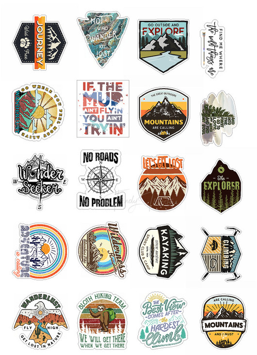 Adventure Set Variety Pack Sticker Sheet - Trendy Transfers