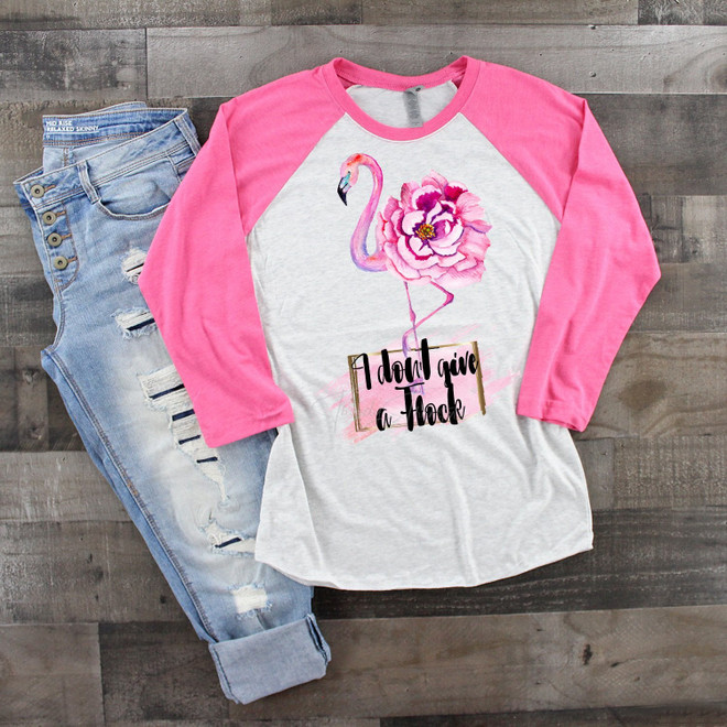 I Don't Give A Flock Flamingo Watercolor Art Sublimation Transfer I Don't Give A Flock Flamingo Watercolor Art Sublimation Transfer