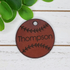 Personalized Leather Baseball Softball Keychain